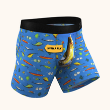 Load image into Gallery viewer, The Bait and Tackle Bass Ball Hammock® Pouch Underwear With Fly