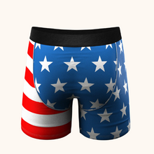 Load image into Gallery viewer, The Mascot American Flag Ball Hammock® Pouch Underwear With Fly