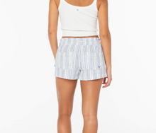 Load image into Gallery viewer, Oceanside Striped Short Blue Horizon Lisbon Stripe
