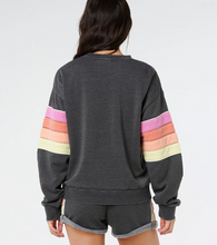 Load image into Gallery viewer, Surf Revival Relaxed Crew Washed Black