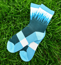 Load image into Gallery viewer, Pine Cascade Quarter Sock