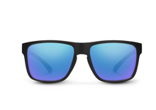 Load image into Gallery viewer, Rambler Matte Black + Polarized Blue Mirror Lens
