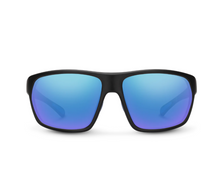 Load image into Gallery viewer, Boone Matte Black + Polarized Blue Mirror Lens