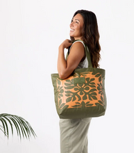 Load image into Gallery viewer, DAY TRIPPER Applique - Papaya on Olive