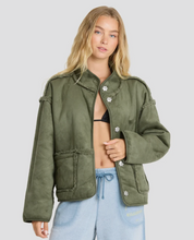 Load image into Gallery viewer, Camper Reversible Fleece Jacket Canteen