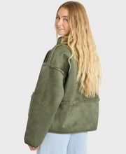 Load image into Gallery viewer, Camper Reversible Fleece Jacket Canteen