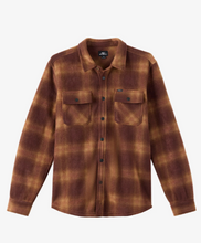 Load image into Gallery viewer, Glacier Plaid Superfleece Long Sleeve Shirt Chocolate