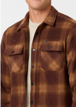 Load image into Gallery viewer, Glacier Plaid Superfleece Long Sleeve Shirt Chocolate