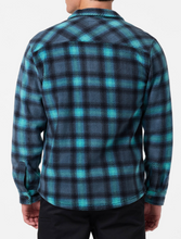 Load image into Gallery viewer, Glacier Plaid Superfleece Long Sleeve Shirt Dark Slate
