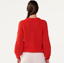 Load image into Gallery viewer, Sunday River Crewneck Sweater Pikes Red