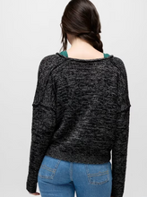 Load image into Gallery viewer, Malibu Lagoon Sweater Black Marl