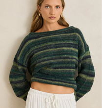 Load image into Gallery viewer, Baklava Knit Sweater Olive