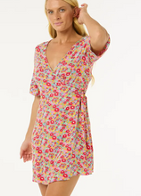 Load image into Gallery viewer, Las Dalias Ditsy Wrap Dress
