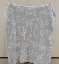 Load image into Gallery viewer, Coastal Cowgirl Luxe Home Blanket