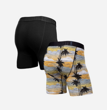 Load image into Gallery viewer, CLASSIC BOXER BRIEF 2 PACK Black/Palm Tree Horizon