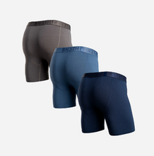 Load image into Gallery viewer, Classic Icon Boxer Brief Gargoyle/Fog/Navy 3 Pack