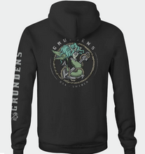 Load image into Gallery viewer, Men’s Mermaid Hoodie Black
