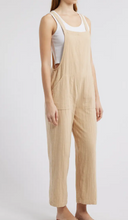 Load image into Gallery viewer, Pacific Time Cotton Gauze Jumpsuit Khaki