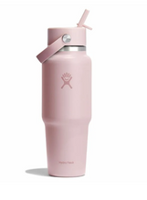 Load image into Gallery viewer, 40oz Wide Mouth Straw Travel Bottle Tonal Trillium