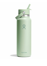 Load image into Gallery viewer, 40 oz Wide Mouth with Flex Straw Cap Tonal Aloe