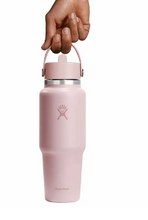 Load image into Gallery viewer, 32 oz Wide Travel Bottle Straw Tonal Trillium