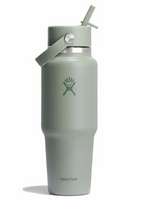 Load image into Gallery viewer, 32 oz Wide Travel Bottle Straw Agave