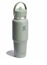 Load image into Gallery viewer, 32 oz Wide Travel Bottle Straw Agave