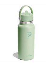 Load image into Gallery viewer, 32 oz Wide Mouth with Flex Straw Aloe