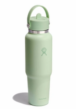 Load image into Gallery viewer, 32 oz Wide Travel Bottle Straw Aloe