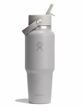 Load image into Gallery viewer, 32 oz Wide Travel Bottle Straw Birch