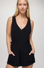 Load image into Gallery viewer, Railay Utility Romper Black
