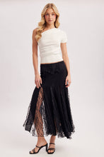 Load image into Gallery viewer, Wild Grace Lace Maxi Skirt Black
