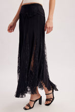 Load image into Gallery viewer, Wild Grace Lace Maxi Skirt Black