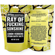 Load image into Gallery viewer, Ray of Fucking Sunshine Bath Salts 12oz Bag