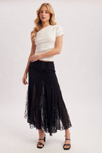 Load image into Gallery viewer, Wild Grace Lace Maxi Skirt Black