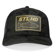 Load image into Gallery viewer, STLHD Black Ops Multicam Snapback Trucker Hat