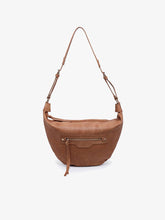 Load image into Gallery viewer, Leigh Distressed Hobo Bag: CARAMEL