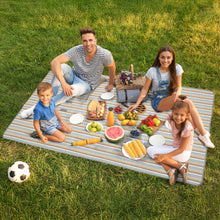 Load image into Gallery viewer, River Rock Woven Stripe Picnic Blanket