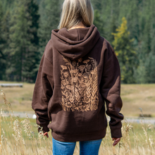 Load image into Gallery viewer, Wild Field Unisex Hoodie - Brown