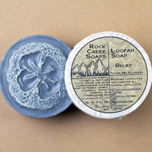 Load image into Gallery viewer, Relief Loofah Soap | Peppermint, Lavender & Tea tree Essenti