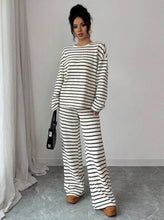 Load image into Gallery viewer, Stripe Knit Lounge Set