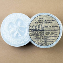Load image into Gallery viewer, Rejuvenate Loofah Soap | Peppermint Eucalyptus &amp; Lemon Essen

