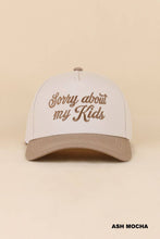 Load image into Gallery viewer, Sorry About My Kids Two Tone Snapback Hat
