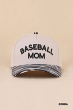 Load image into Gallery viewer, Baseball Mom Two Tone Cotton Hat
