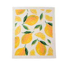 Load image into Gallery viewer, Lemons Swedish Dishcloth
