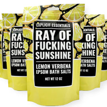 Load image into Gallery viewer, Ray of Fucking Sunshine Bath Salts 12oz Bag
