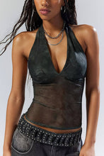 Load image into Gallery viewer, Halter Printed Backless Tank
