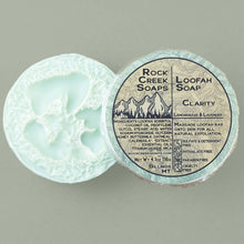 Load image into Gallery viewer, Clarity Loofah Soap | Lemongrass &amp; Lavender Essential Oil
