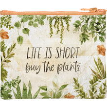 Load image into Gallery viewer, Life Is Short Buy The Plants Zipper Wallet
