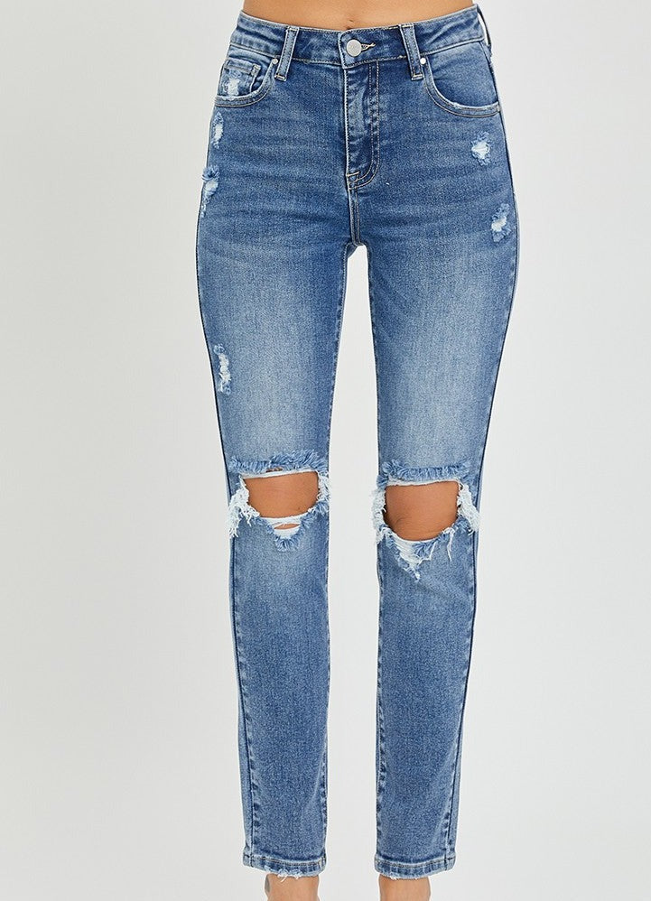 KATIE DISTRESSED SKINNY JEANS